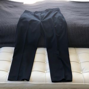 Kenneth Cole black striped dress pants. 38x32.